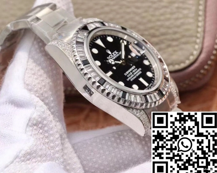 Edition Dial Customized Black Submariner Diamond Factory 116610LN Rolex Date GS 0307